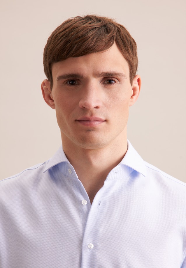 Regular Business Hemd Struktur in Hellblau |  Seidensticker Onlineshop