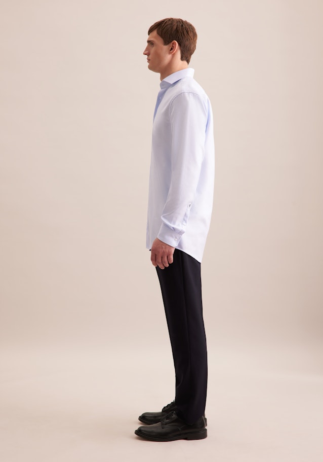 Regular Chemise d'affaires Structure in Bleu Clair | Seidensticker Onlineshop
