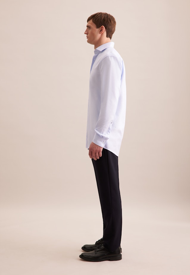 Regular Chemise d'affaires Structure in Bleu Clair |  Seidensticker Onlineshop