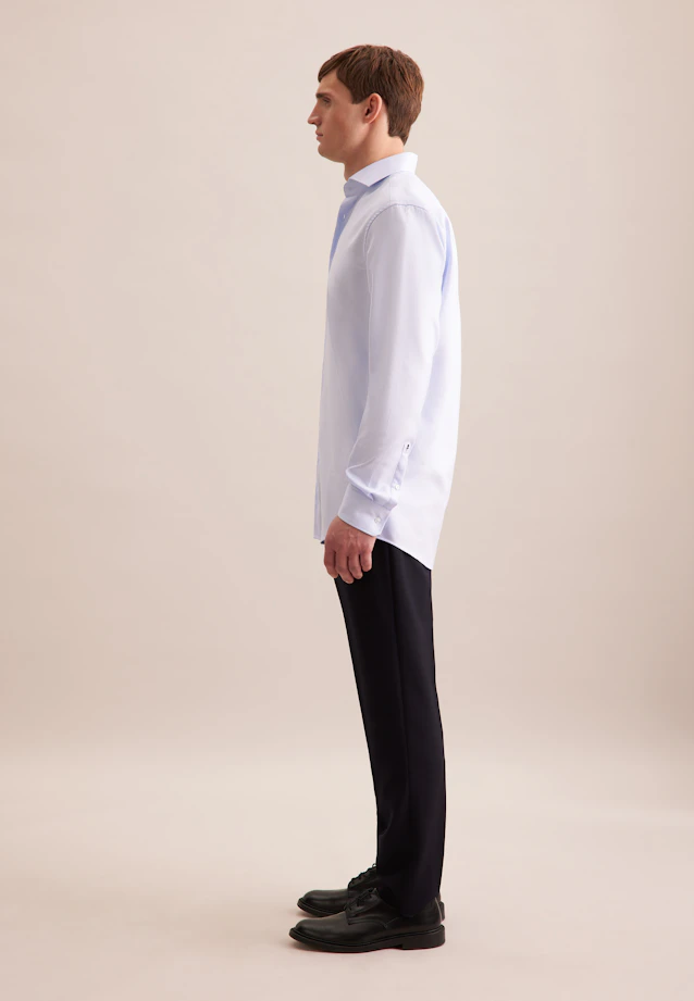 Regular Business shirt Structure in Hellblau |  Seidensticker Onlineshop