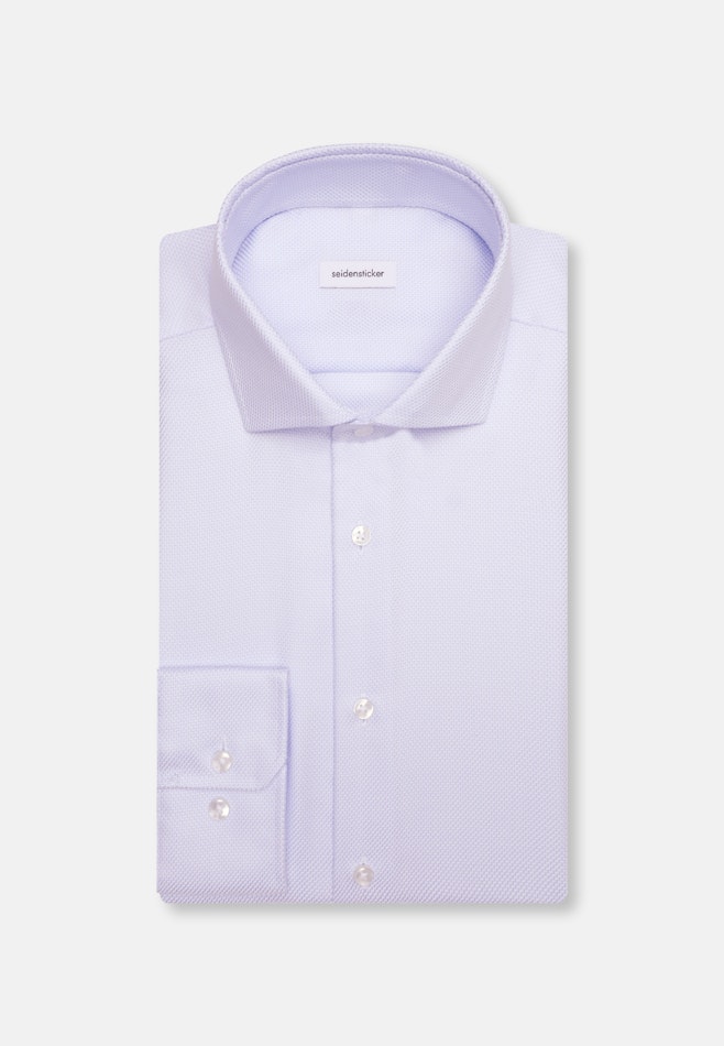 Regular Chemise d'affaires Structure dans Bleu Clair | Boutique en ligne Seidensticker