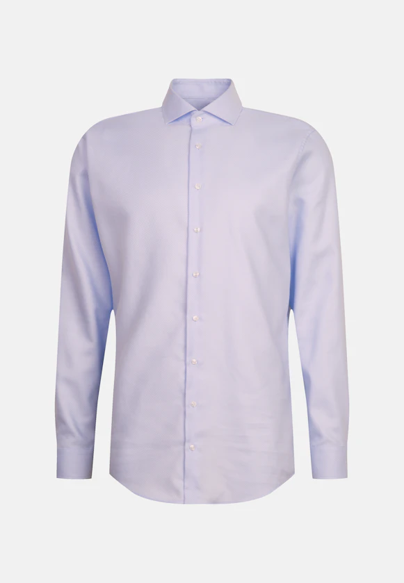 Regular Business shirt Structure in Hellblau |  Seidensticker Onlineshop