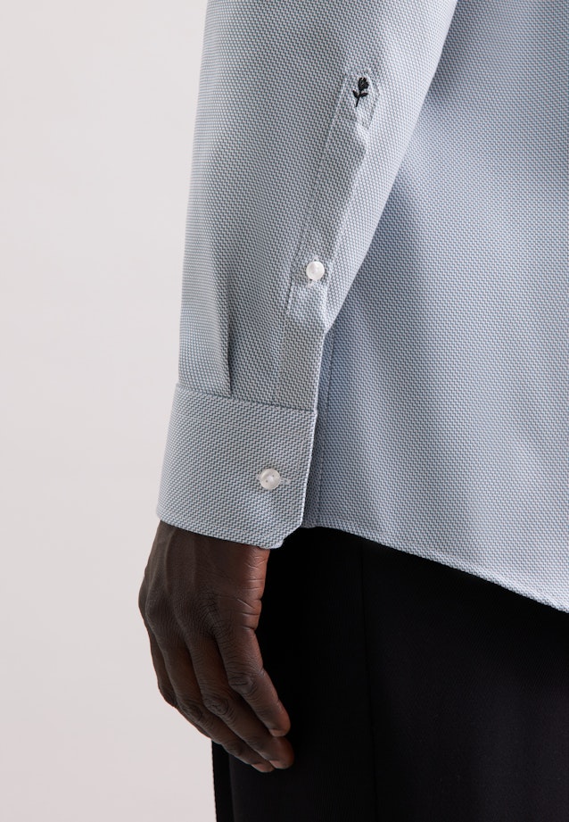 Regular Business Hemd Struktur in Grün |  Seidensticker Onlineshop