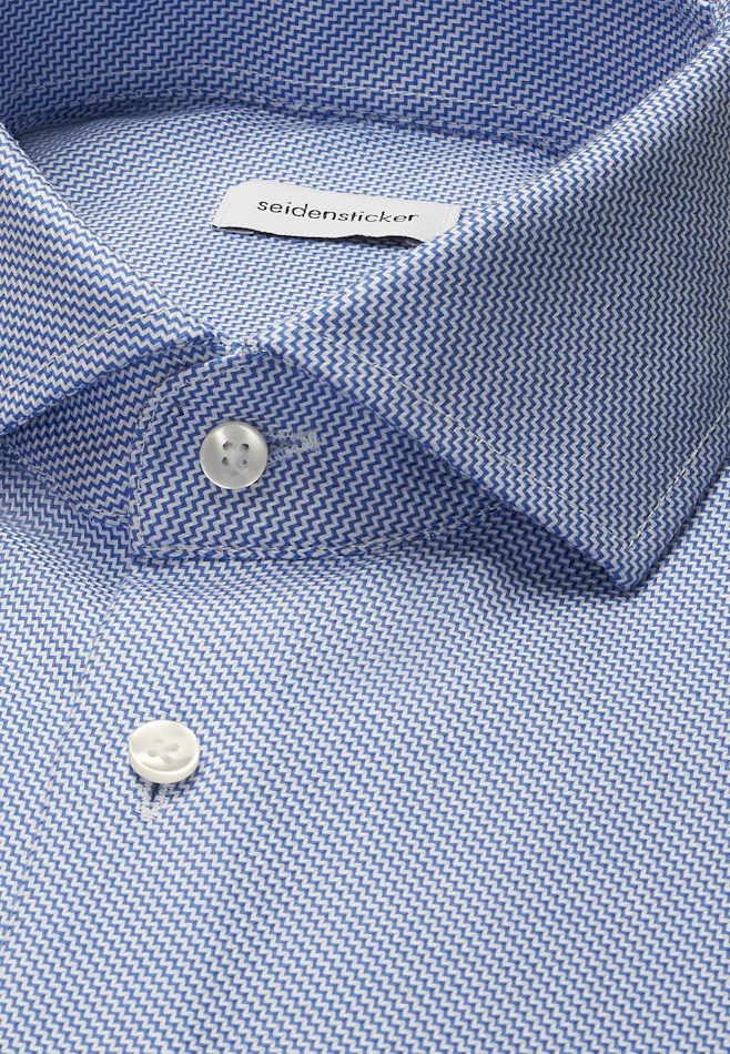 Regular Business shirt Structure in Mittelblau | Seidensticker online shop
