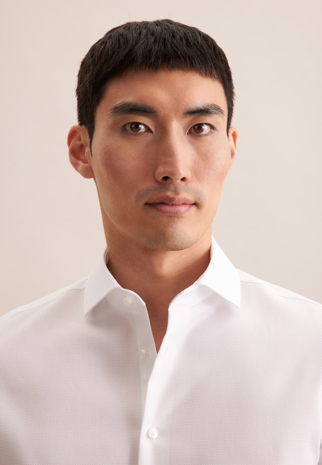Slim Business shirt Structure in Weiß |  Seidensticker Onlineshop