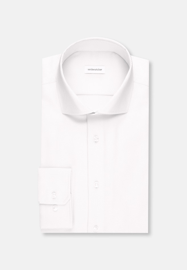 Slim Business Hemd Struktur in Weiß | Seidensticker Onlineshop