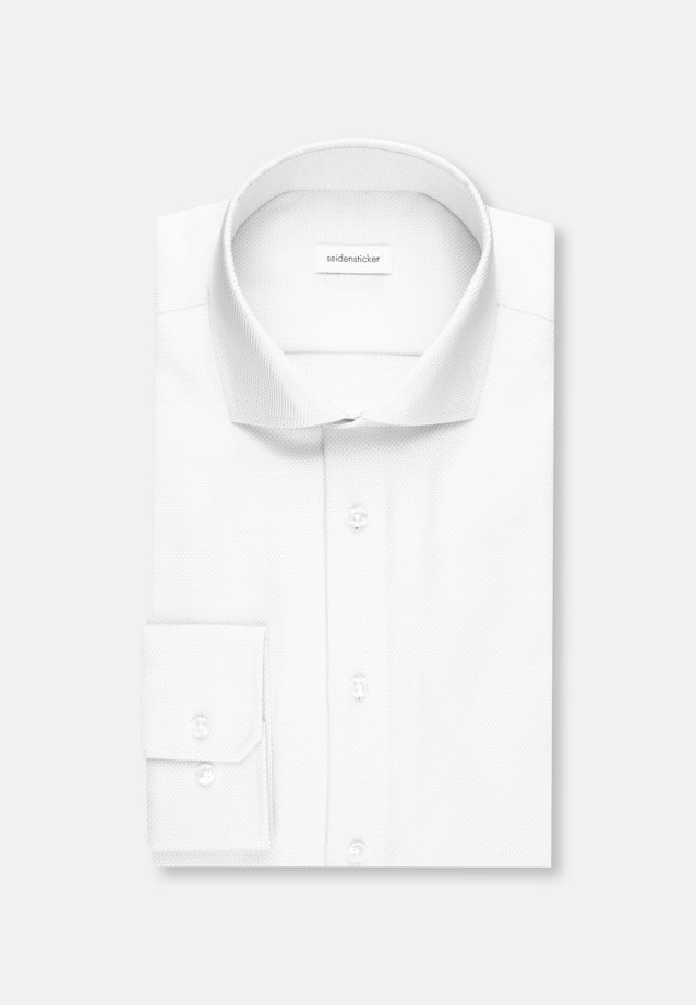 Slim Business Hemd Struktur in Weiß |  Seidensticker Onlineshop