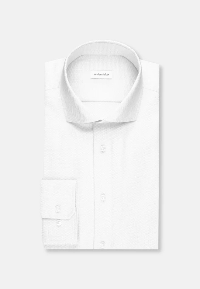 Slim Chemise d'affaires Structure dans Blanc | Boutique en ligne Seidensticker