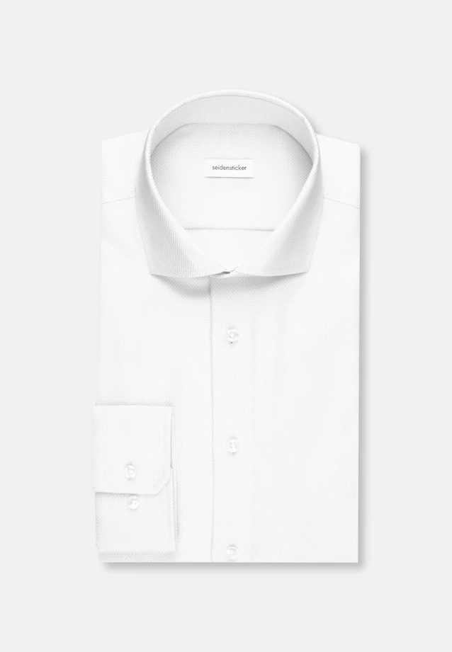 Slim Business Hemd Struktur in Weiß |  Seidensticker Onlineshop