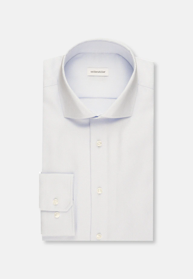 Slim Business Hemd Struktur in Hellblau |  Seidensticker Onlineshop