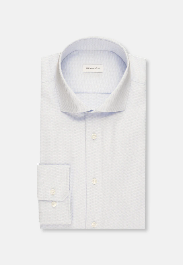 Slim Business Hemd Struktur in Hellblau |  Seidensticker Onlineshop