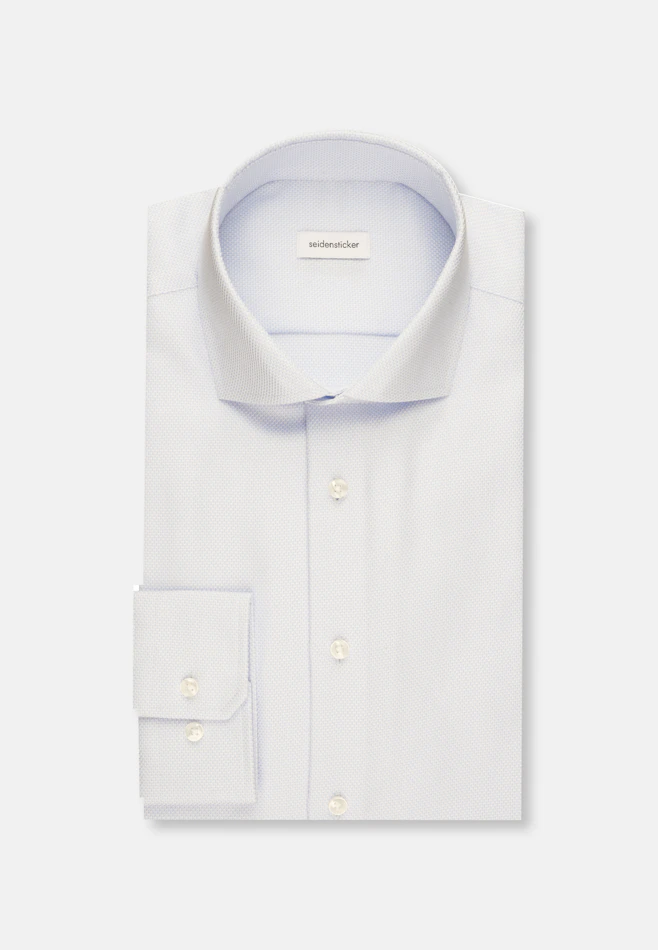 Slim Chemise d'affaires Structure dans Bleu Clair | Boutique en ligne Seidensticker