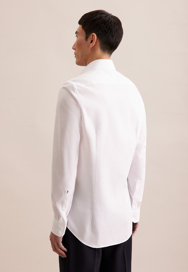 Shaped Business shirt Structure in Weiß | Seidensticker online shop