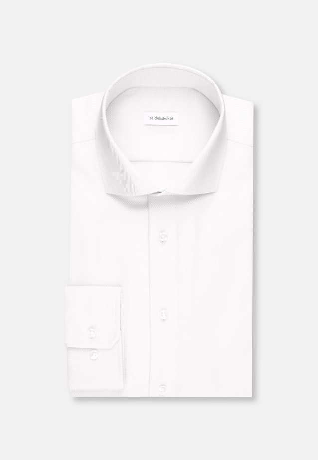 Shaped Business Hemd Struktur in Weiß |  Seidensticker Onlineshop