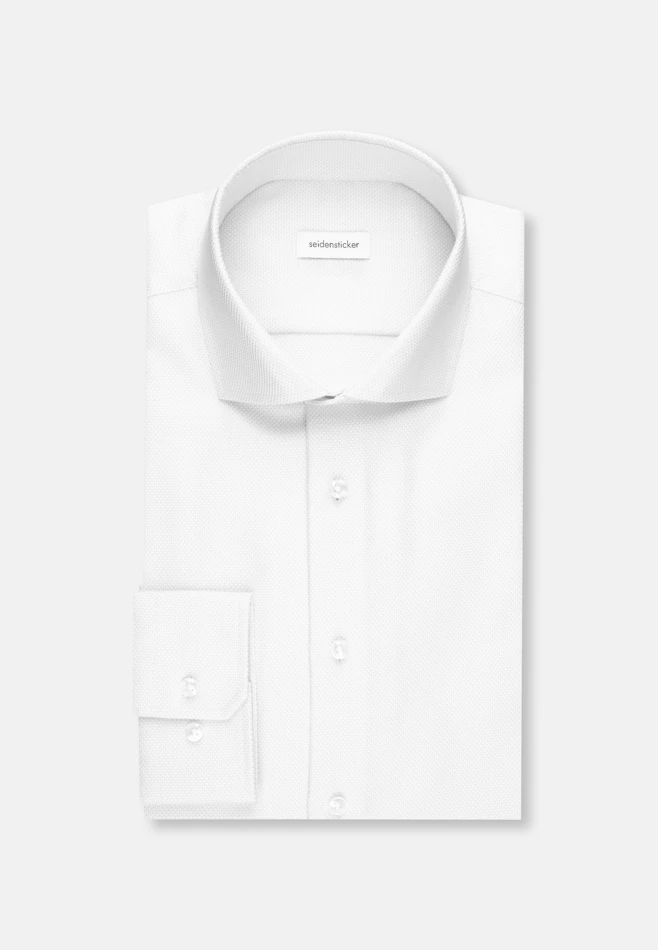Shaped Business shirt Structure in Weiß | Seidensticker online shop