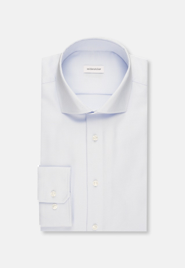 Shaped Business shirt Structure in Light Blue |  Seidensticker Onlineshop