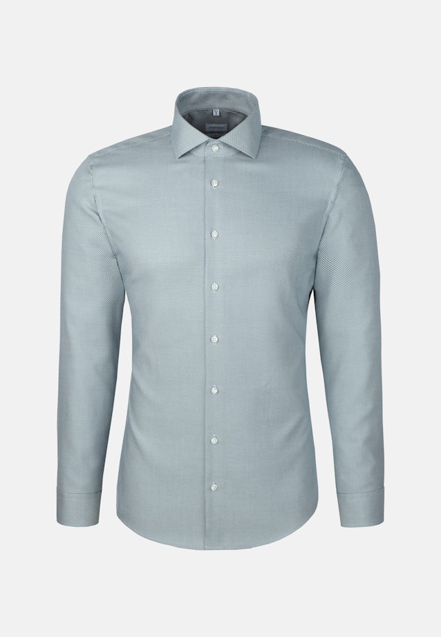 Shaped Business Hemd Struktur in Grün |  Seidensticker Onlineshop