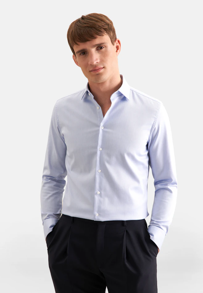 X-Slim Business shirt Uni in Light Blue | Seidensticker online shop