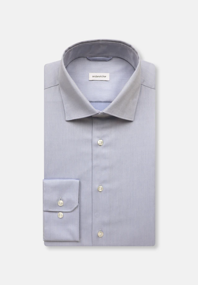 X-Slim Business Hemd Uni in Mittelblau |  Seidensticker Onlineshop