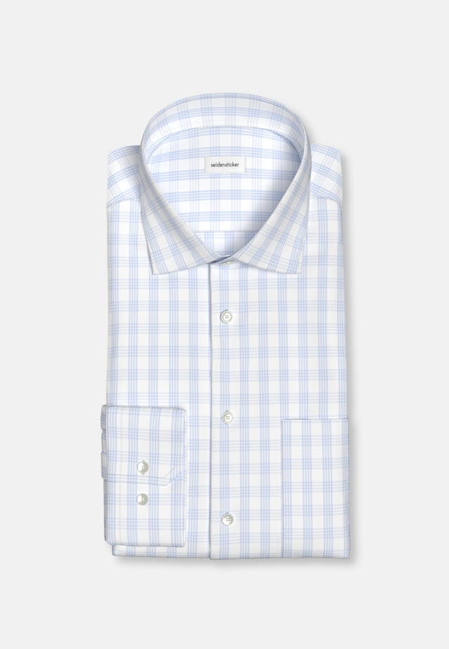 Regular Business shirt Check in Light Blue |  Seidensticker Onlineshop