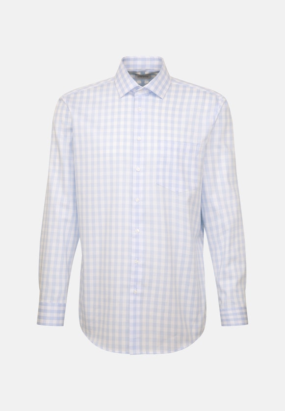 Regular Business shirt Check in Light Blue |  Seidensticker Onlineshop