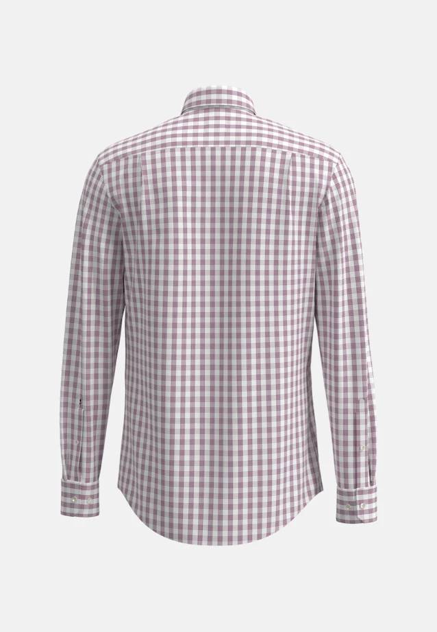 Regular Business Hemd Karo in Rosa/Pink |  Seidensticker Onlineshop