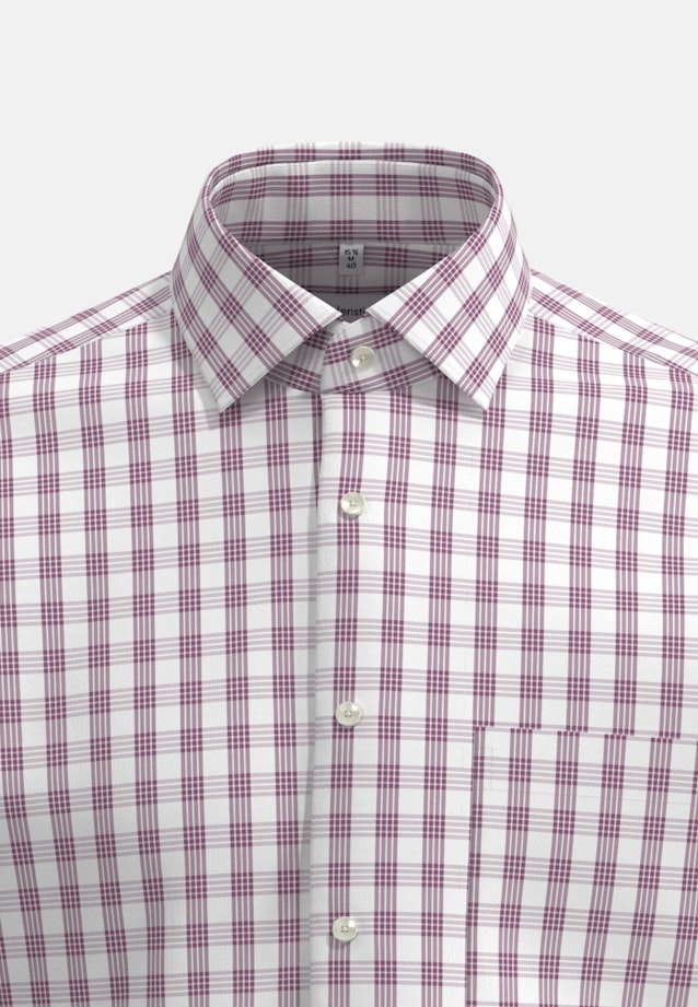 Regular Business shirt Check in Pink |  Seidensticker Onlineshop