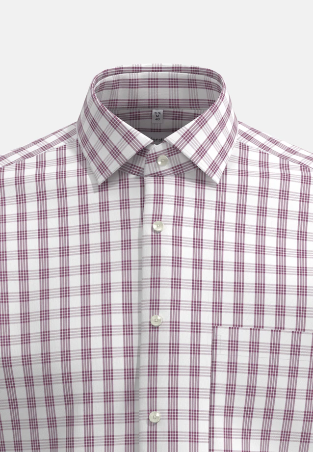 Regular Business Hemd Karo in Rosa/Pink |  Seidensticker Onlineshop
