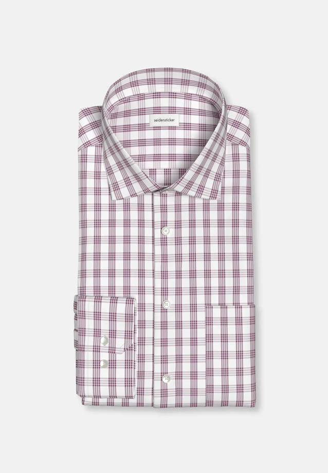 Regular Business Hemd Karo in Rosa/Pink |  Seidensticker Onlineshop
