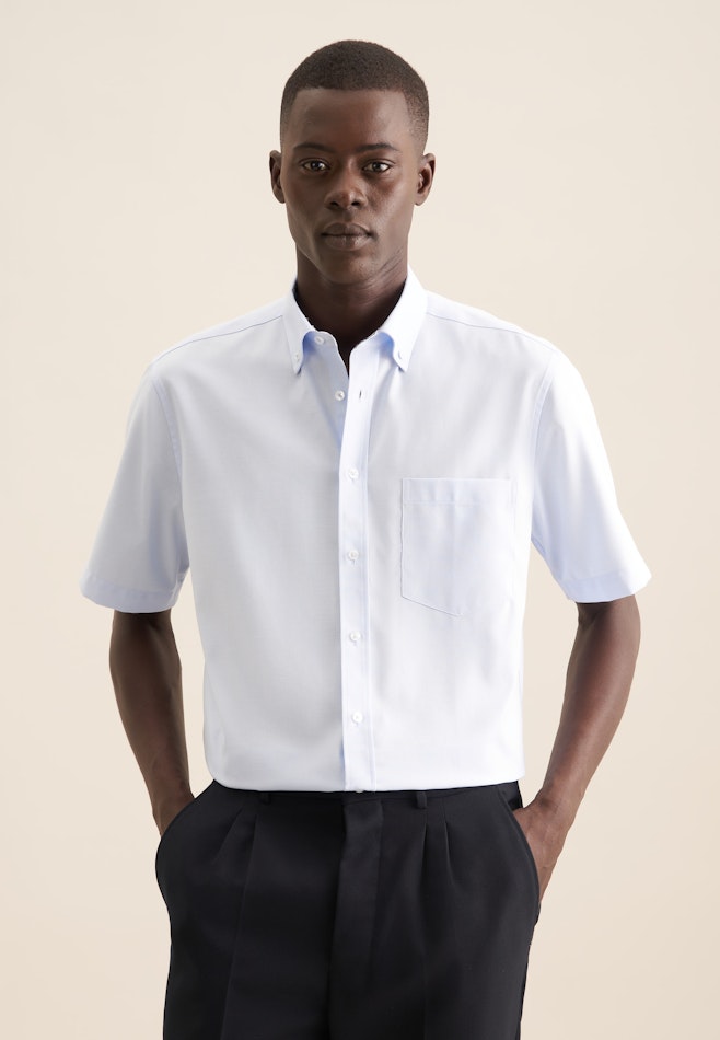 Regular Business Hemd Struktur in Hellblau | Seidensticker Onlineshop