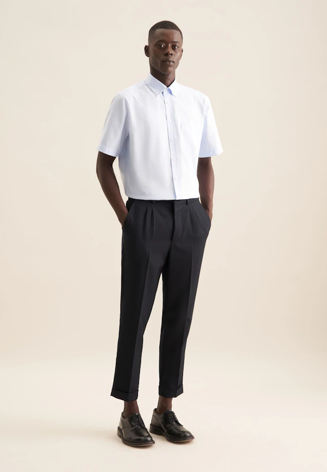 Regular Business shirt Structure in Light Blue |  Seidensticker Onlineshop
