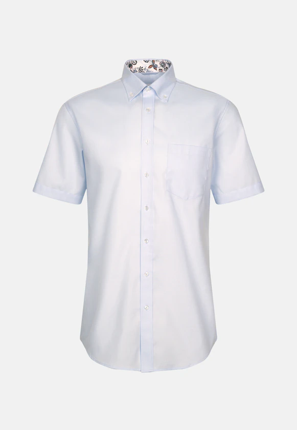 Regular Business shirt Structure in Light Blue |  Seidensticker Onlineshop