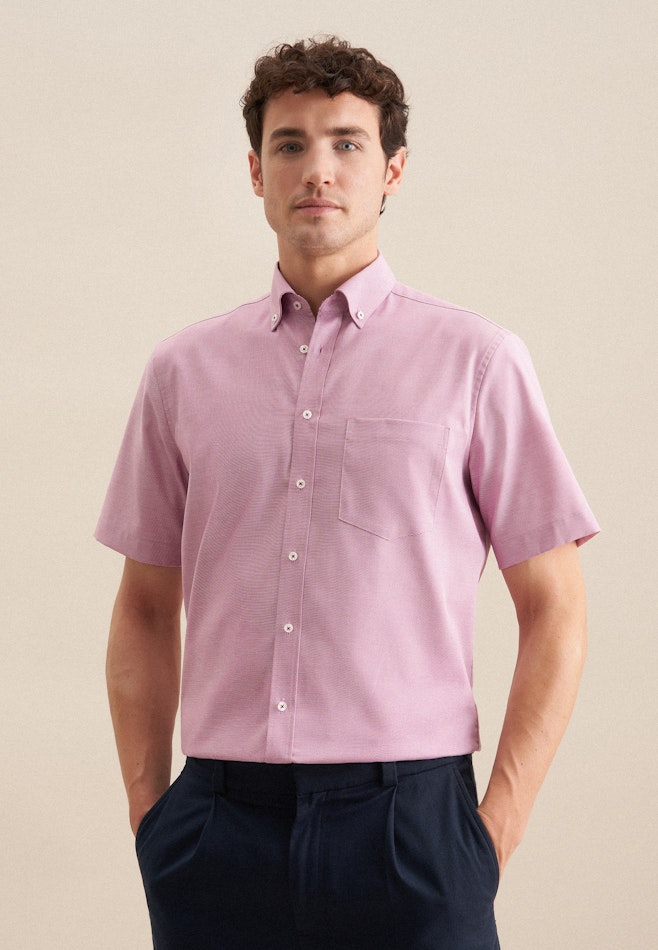 Regular Chemise d'affaires Structure dans Rose Fuchsia | Boutique en ligne Seidensticker