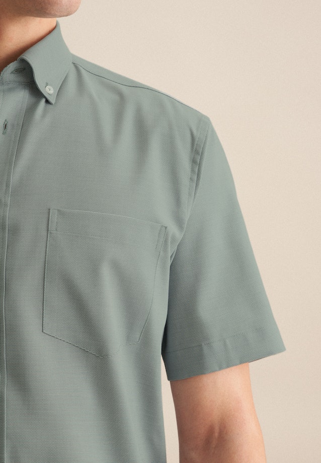 Regular Business Hemd Struktur in Grün |  Seidensticker Onlineshop