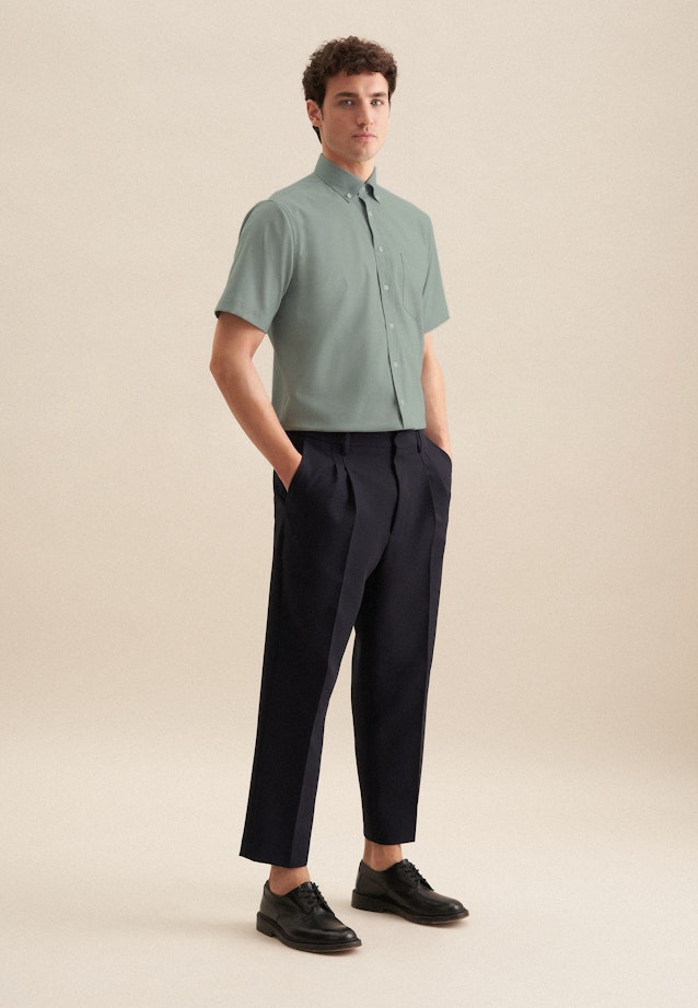 Regular Business Hemd Struktur in Grün |  Seidensticker Onlineshop