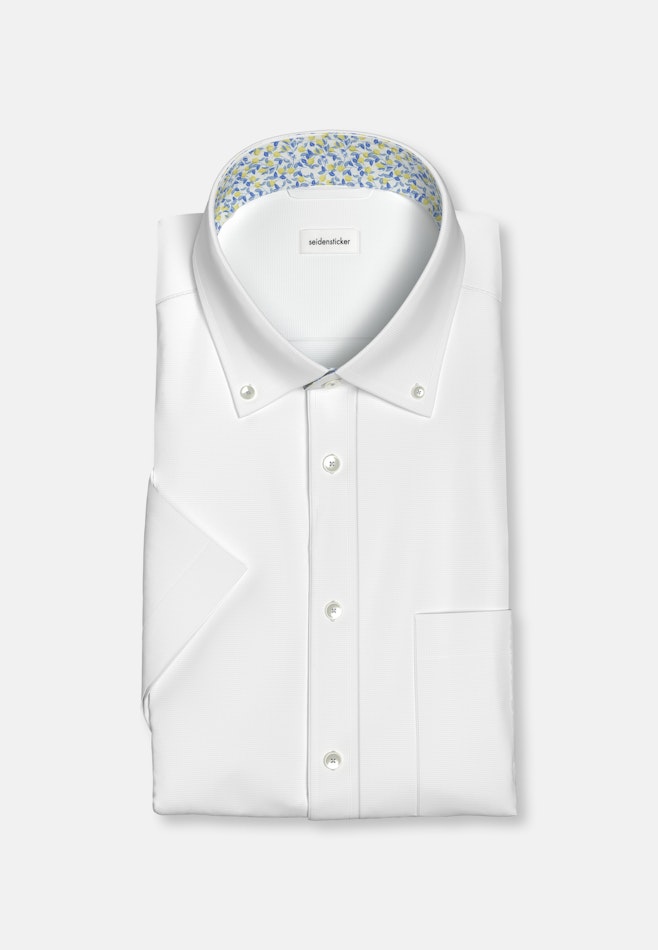 Regular Chemise d'affaires Structure dans Blanc | Boutique en ligne Seidensticker