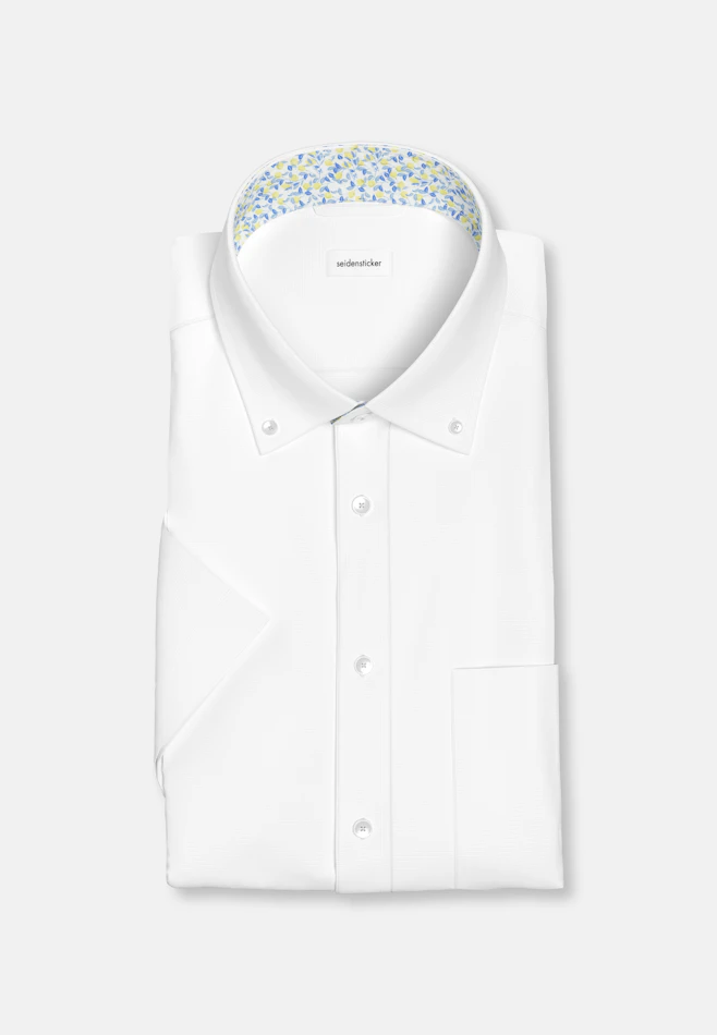 Regular Business shirt Structure in White | Seidensticker online shop
