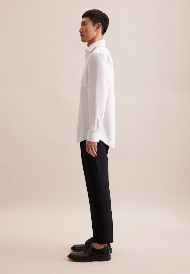 Regular Business Hemd Uni in Weiß |  Seidensticker Onlineshop