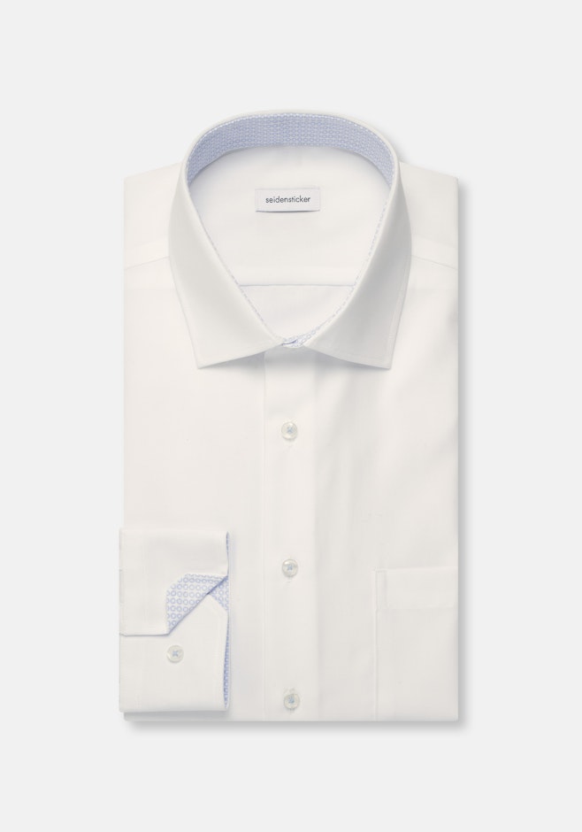 Regular Chemise d'affaires Uni dans Blanc | Boutique en ligne Seidensticker