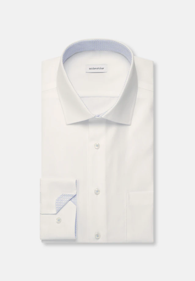 Regular Business Hemd Uni in Weiß |  Seidensticker Onlineshop
