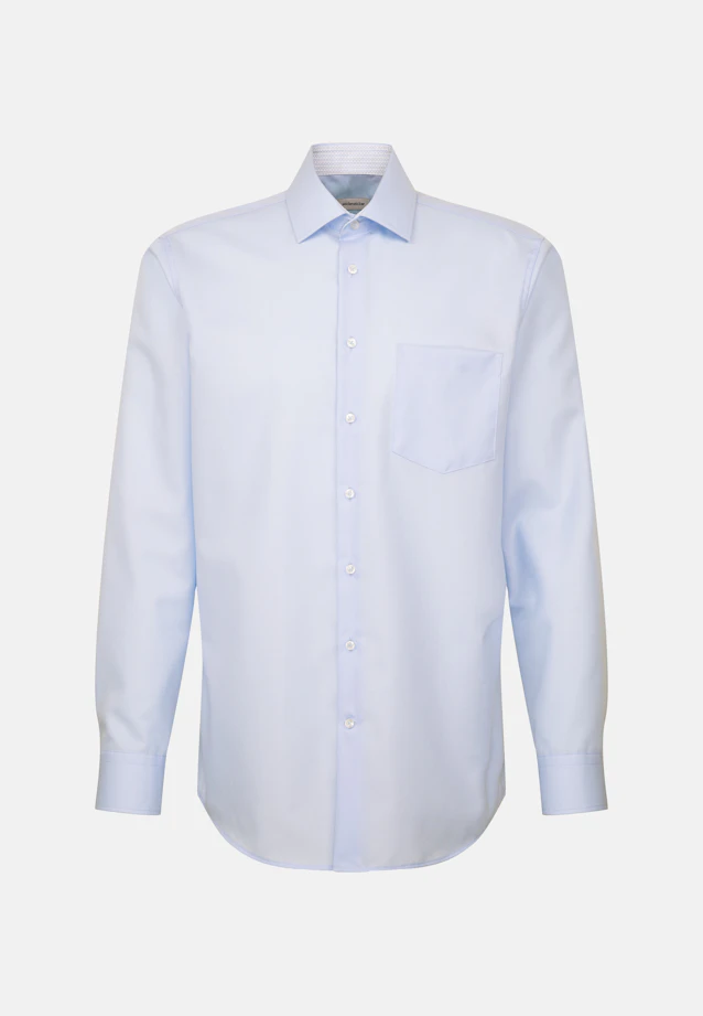 Regular Business Hemd Uni in Mittelblau |  Seidensticker Onlineshop