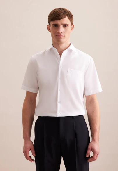 Regular Business shirt Uni in White |  Seidensticker Onlineshop
