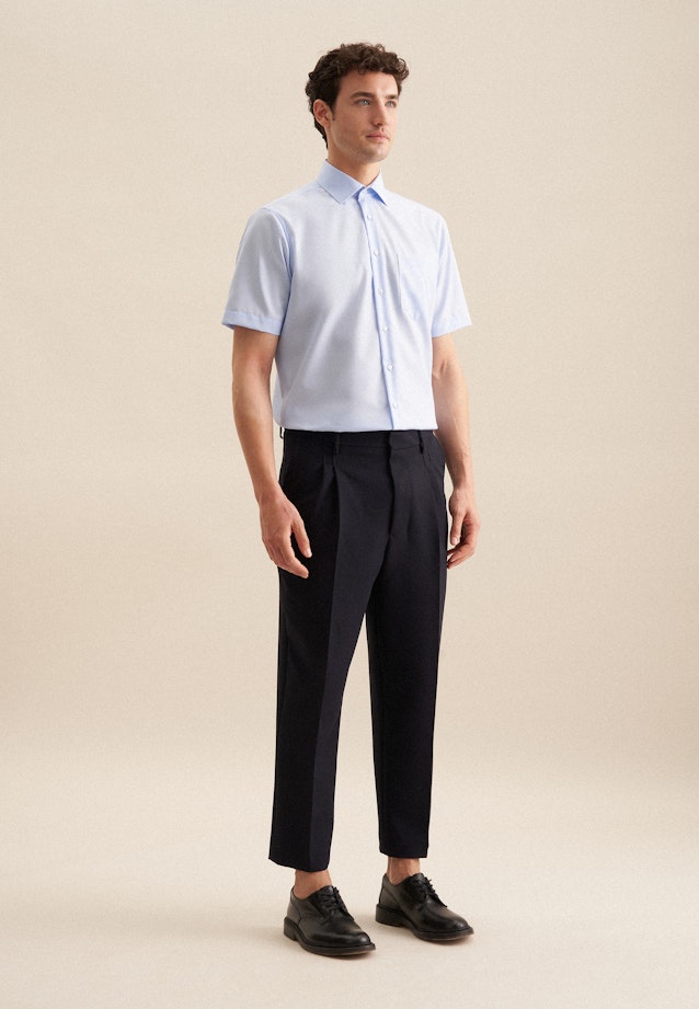 Regular Business shirt Uni in Medium Blue |  Seidensticker Onlineshop