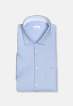Regular Chemise d'affaires Uni in Bleu Moyen |  Seidensticker Onlineshop
