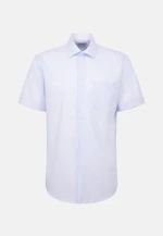 Regular Chemise d'affaires Uni in Bleu Moyen |  Seidensticker Onlineshop