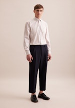 Comfort Business Hemd Karo in Beige |  Seidensticker Onlineshop