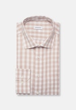 Comfort Business Hemd Karo in Beige |  Seidensticker Onlineshop