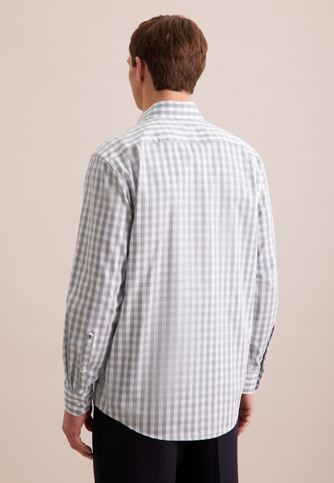 Comfort Business Hemd Karo in Grün | Seidensticker Onlineshop