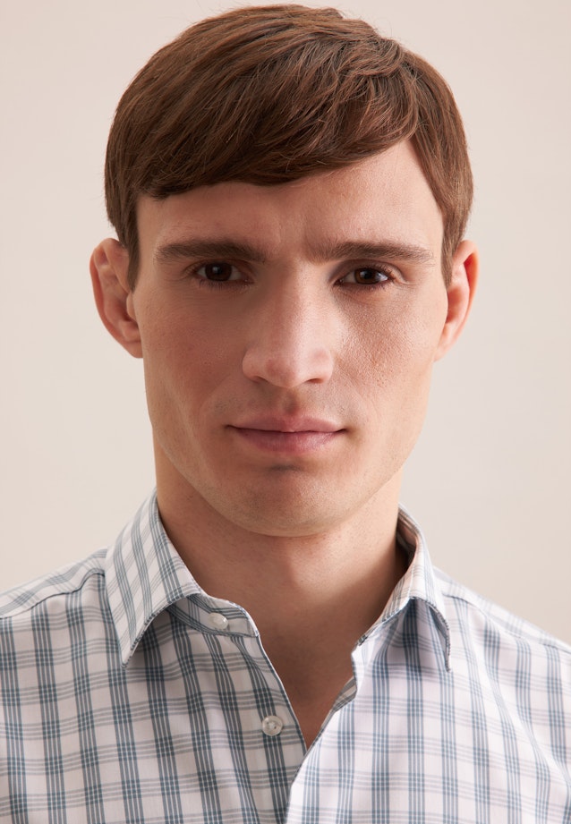 Comfort Business Hemd Karo in Grün |  Seidensticker Onlineshop