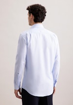Comfort Business Hemd Struktur in Hellblau |  Seidensticker Onlineshop